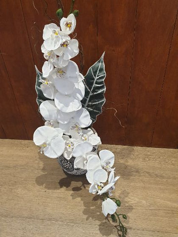 Artificial orchid arrangement